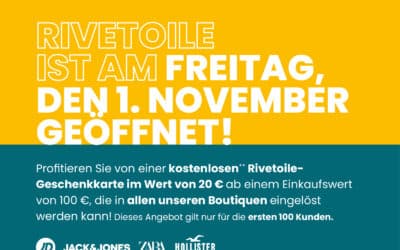 Rivetoile ist am 1. November geöffnet!