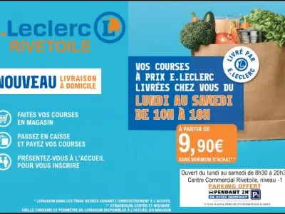 Livraison à domicile avec E.Leclerc